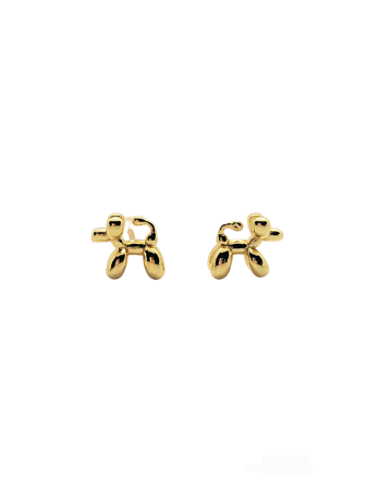 EARRINGS GOLD 925 SILVER DOG1